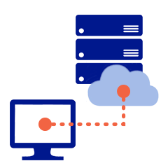 Connect Windows computers to Windows cloud servers